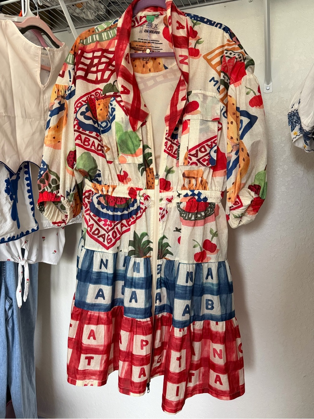 FARM Rio Multicolor Printed Casual Jacket Dress - Picture 5 of 5